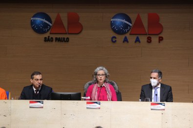 Presidente do TRE-SP, des. Paulo Galizia, durante a abertura do Congresso Paulista de Direito El...