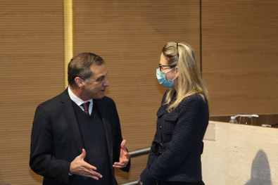 Presidente do TRE-SP, des. Paulo Galizia, durante a abertura do Congresso Paulista de Direito El...